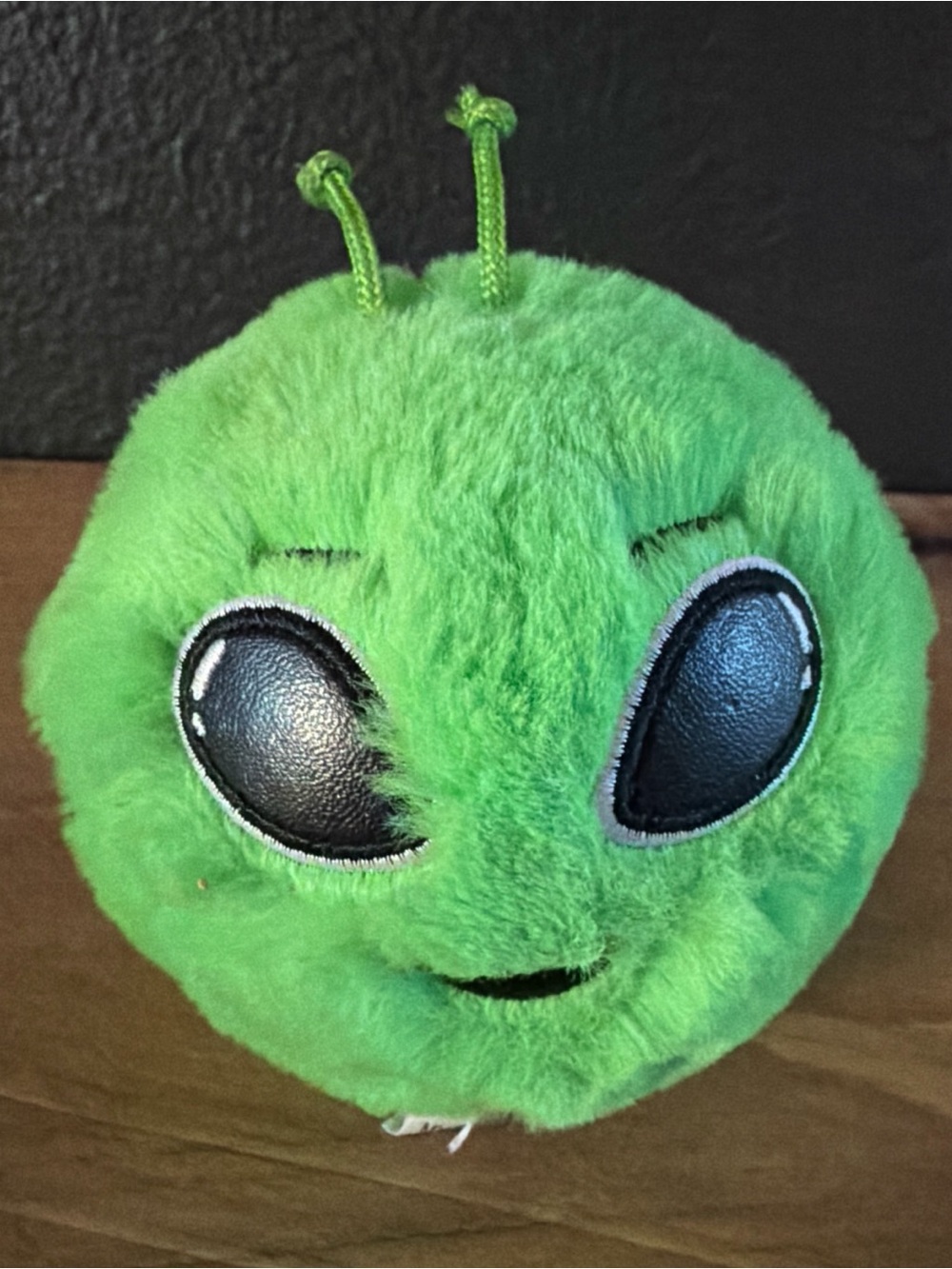 Ty Beanie Bouncers SEBASTIAN Green Alien 3 1/2" Plush Bouncy Ball Toy Plush
